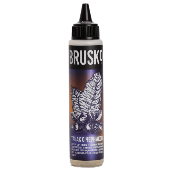 Купить Brusko Табак с черникой, 60 мл, 0 %