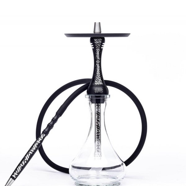 Купить Alpha Hookah - Model X SS Artist Black Matte (Шахта+Шланг+Мундштук+Блюдце)