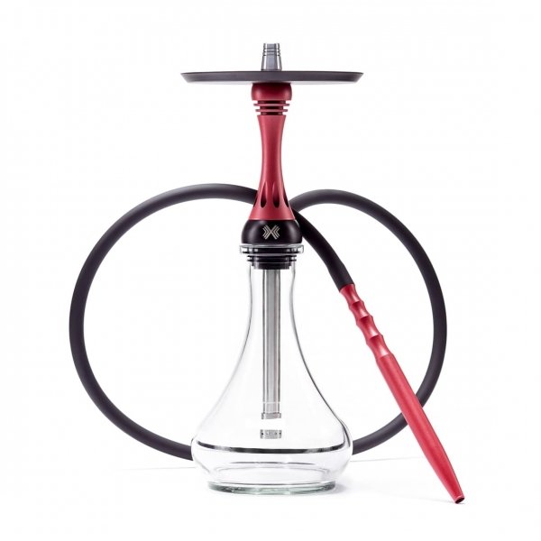 Купить Alpha Hookah  - Model X Red Matte (Шахта+Шланг+Мундштук+Блюдце)