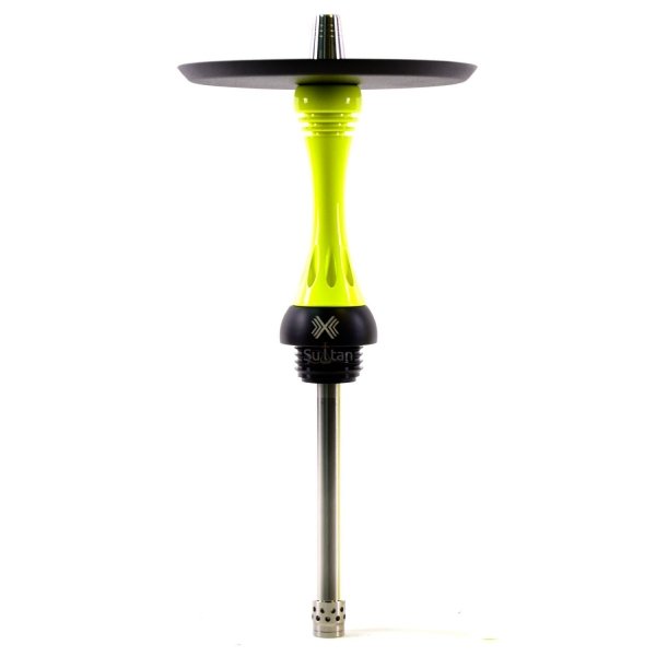 Купить Alpha Hookah - Model X Yellow Fluor (Шахта+Шланг+Мундштук+Блюдце)