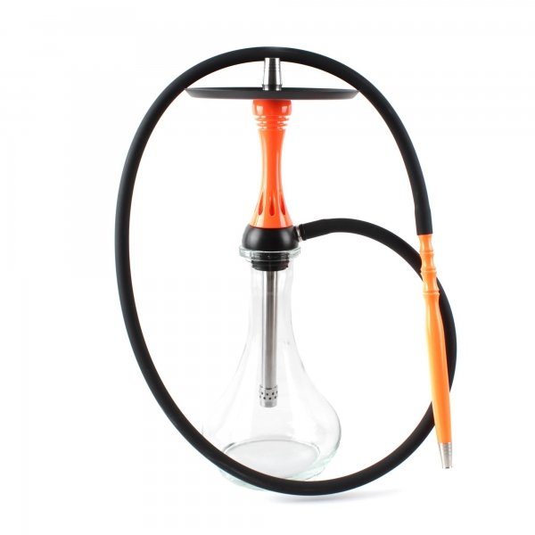 Купить Alpha Hookah  - Model X Orange Fluor (Шахта+Шланг+Мундштук+Блюдце)