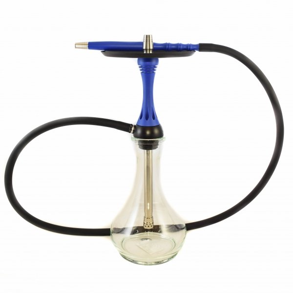 Купить Alpha Hookah  - Model X Blue Matte (Шахта+Шланг+Мундштук+Блюдце)