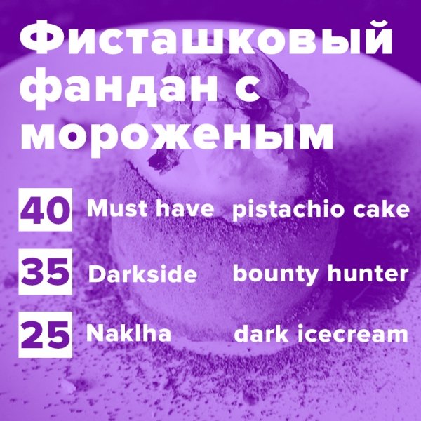 Купить Фисташковый фандан с мороженым (рецепт)