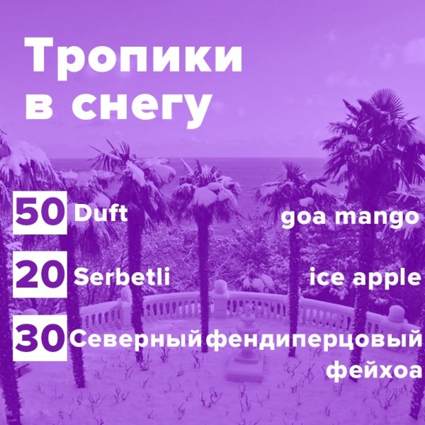 Купить Тропики в снегу (рецепт)