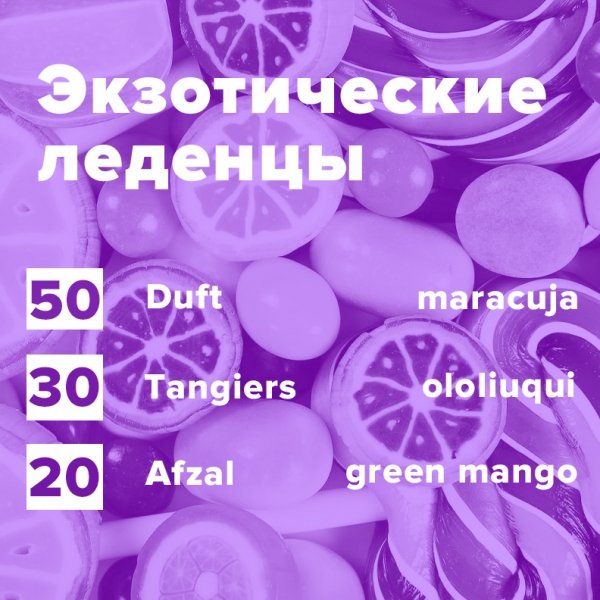 Купить Экзотические леденцы (рецепт)