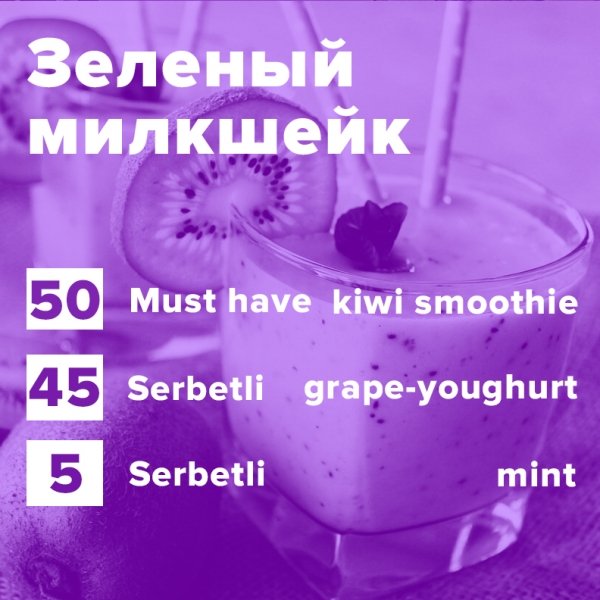 Купить Зеленый милкшейк (рецепт)