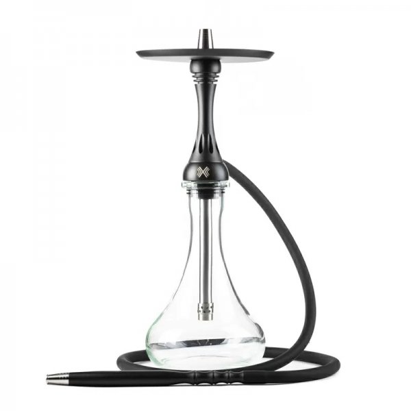 Купить Alpha Hookah - Model X Black Matte (Шахта+Шланг+Мундштук+Блюдце)