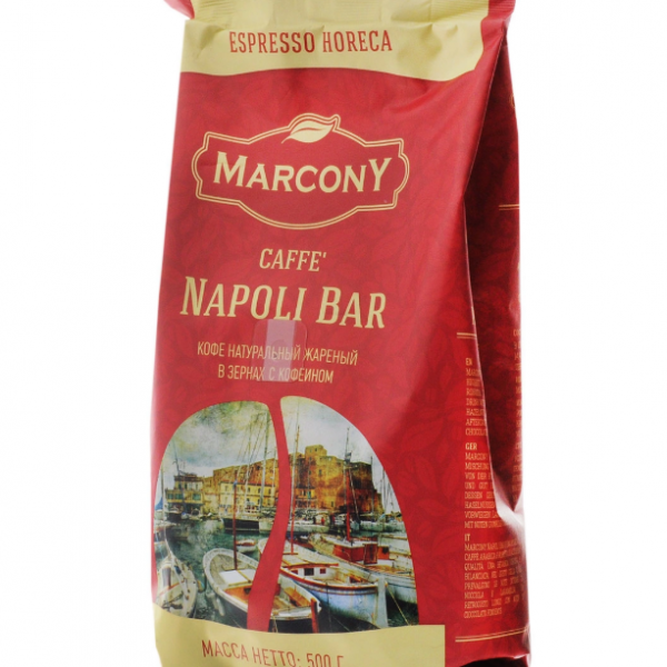 Купить Marcony Espresso HoReCa Caffe' Napoli Bar кофе в зернах, 500 г