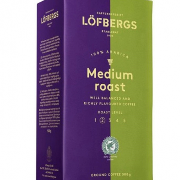 Купить Кофе молотый Lofbergs Medium Roats, 500 г
