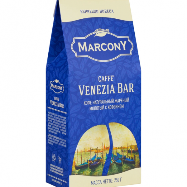 Купить Marcony Espresso Horeca Caffe Venezia Bar кофе молотый, 250 г