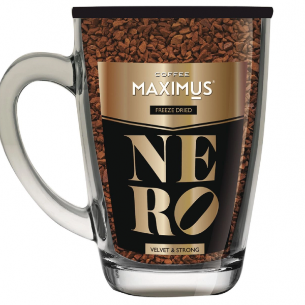 Купить Maximus Nero кофе растворимый в стеклянной кружке, 70 г