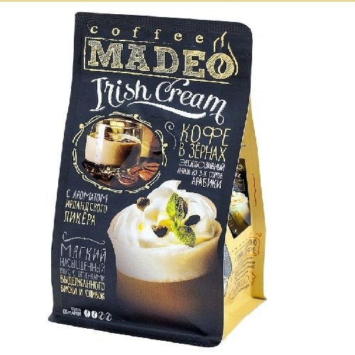 Купить Madeo Irish Cream кофе в зернах, 200 г