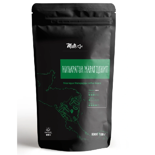 Купить Кофе в зернах MUTE Никарагуа Марагоджип (Nicaragua Maragogype Premium coffee beans), 100 г.