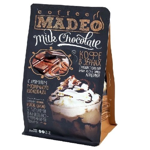 Купить Madeo Milk Chocolate кофе в зернах, 200 г