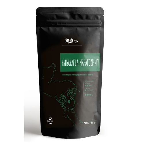 Купить Кофе в зернах MUTE Никарагуа Марагоджип (Nicaragua Maragogype Premium coffee beans), 1000 г.