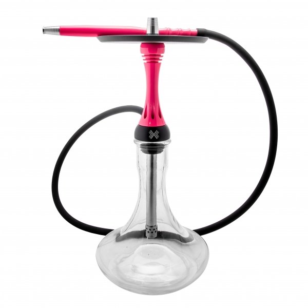 Купить Alpha Hookah  - Model X Rose Fluor (Шахта+Шланг+Мундштук+Блюдце)