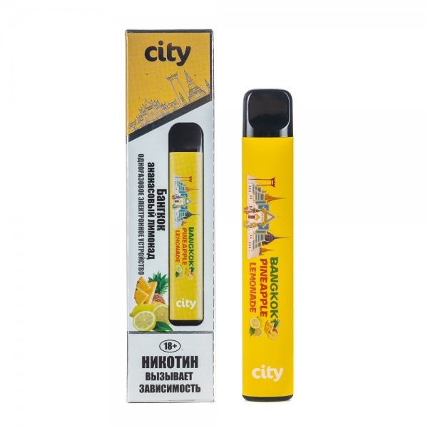 Купить City North - Bangkok Pineapple (Бангкок Ананасовый лимонад), 500 затяжек, 20 мг (2%)