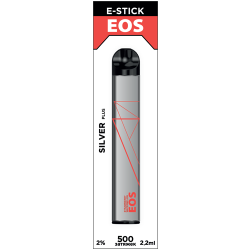 Купить EOS Silver Plus - STRAWBERRY WATERMELON, 500 затяжек, 20 мг (2%)