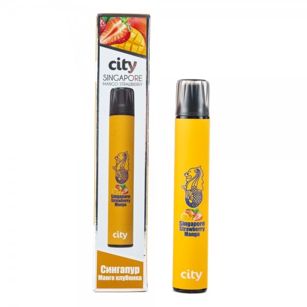 Купить City Subway - Singapore Strawberry Mango (Сингапур манго клубника), 900 затяжек, 18 мг (1,8%)