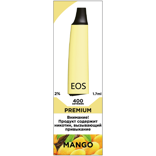 Купить EOS e-stick Premium - MANGO, 400 затяжек, 20 мг (2%)
