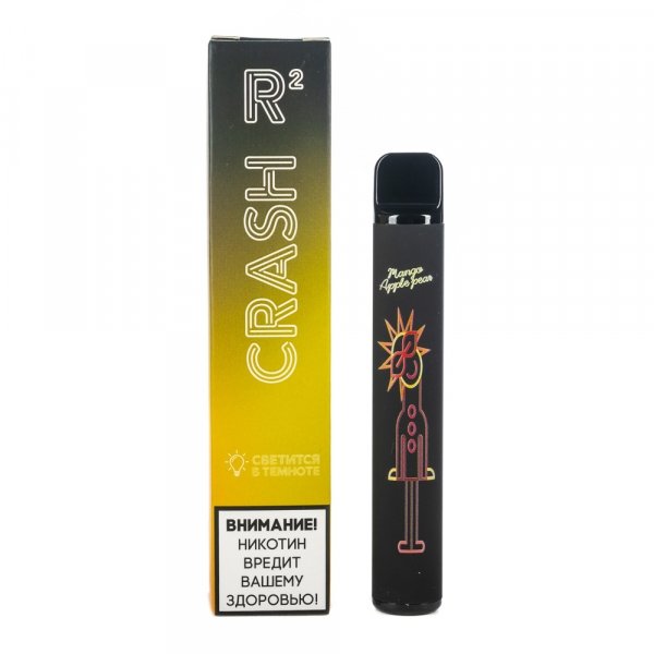 Купить Crash R2  - Mango-Apple-Pear (Манго, Яблоко, Груша), 800 затяжек, 20 мг (2%)
