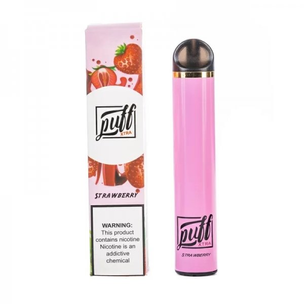 Купить Puff XTRA - Strawberry (Клубника), 1500 затяжек, 20 мг (2%)