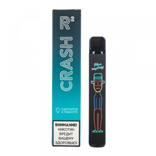 Купить Crash R2  - Blue Raspberry (Голубая малина), 800 затяжек, 20 мг (2%)