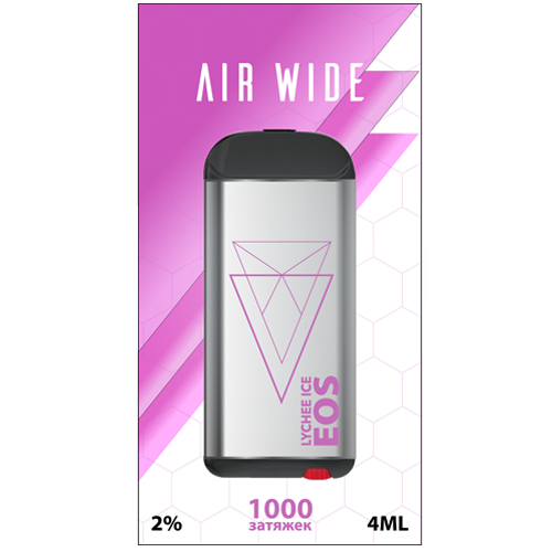 Купить EOS Air Wide - Lychee ice, 1000 затяжек, 20 мг (2%)