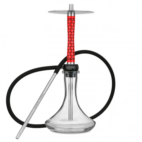 Купить Geometry Hookah Little Bro Honeycomb Gloss Red
