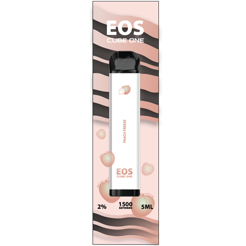 Купить EOS Cube One - PEACH FREEZE, 1500 затяжек, 20 мг (2%)
