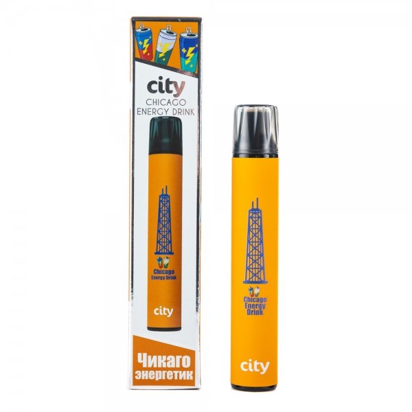 Купить City Subway - Chicago Energy Drink (Чикаго Энергетик), 900 затяжек, 18 мг (1,8%)