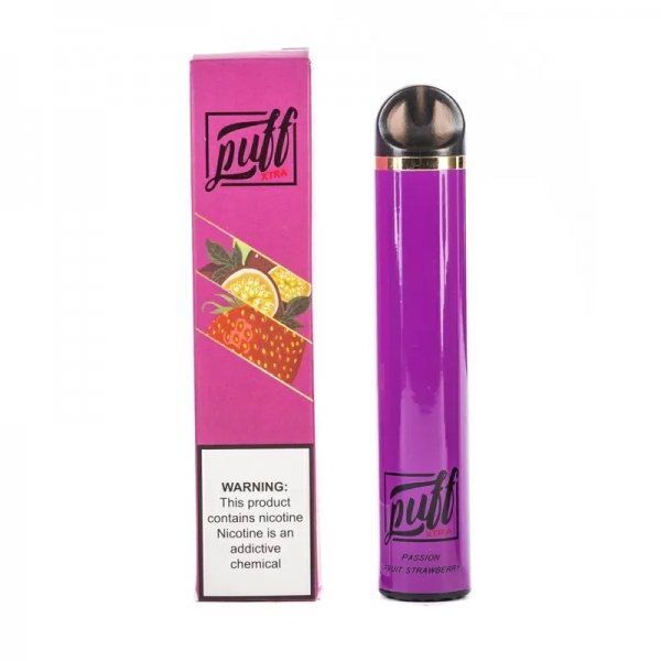 Купить Puff XTRA - Passion Fruit Strawberry (Маракуйя, Клубника), 1500 затяжек, 20 мг (2%)