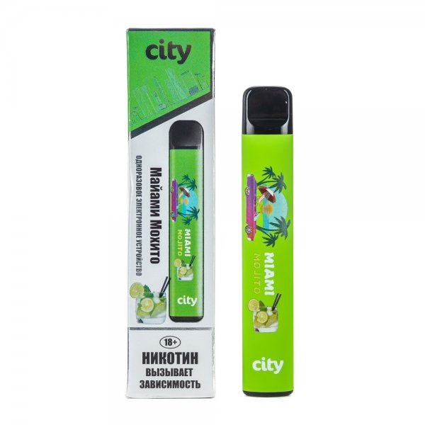 Купить City North - Miami Mojito (Майями Мохито), 500 затяжек, 20 мг (2%)