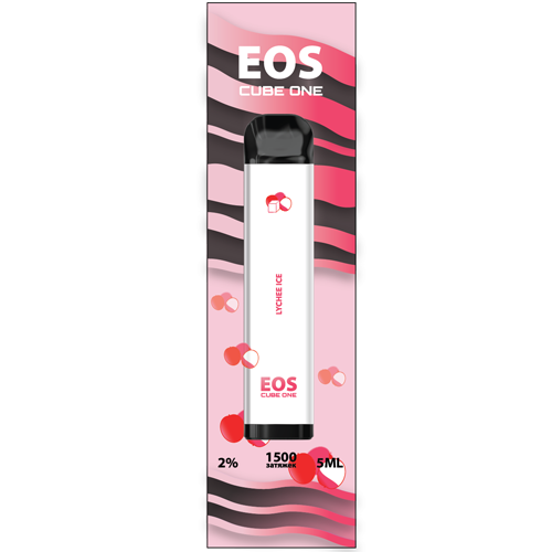 Купить EOS Cube One - LYCHEE ICE, 1500 затяжек, 20 мг (2%)