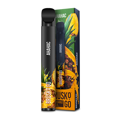 Купить Brusko Go - Ананас, 800 затяжек, 20 мг (2%)