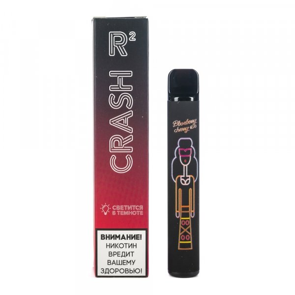 Купить Crash R2  - Blueberry-Cherry ice (Черника, Ледяная вишня), 800 затяжек, 20 мг (2%)