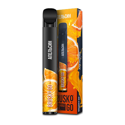 Купить Brusko Go - Апельсин, 800 затяжек, 20 мг (2%)