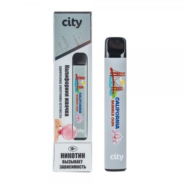 Купить City North - California Bubble Gum (Калифорния Бабл гам), 500 затяжек, 20 мг (2%)
