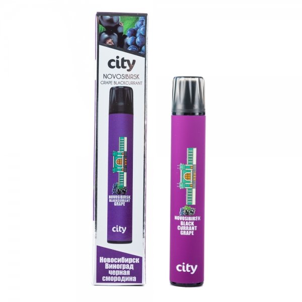Купить City Subway - Novosibirsk Black Currant Grape (Новосибирск Черная смородина Виноград), 900 затяжек, 18 мг (1,8%)