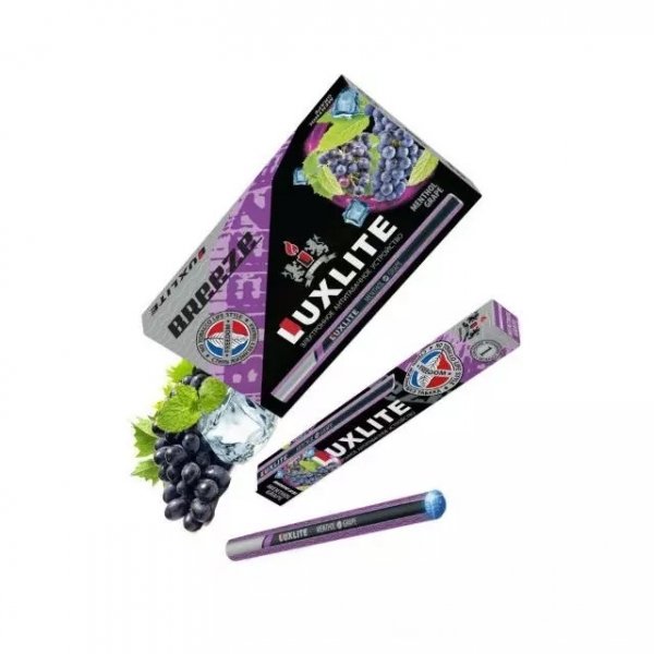 Купить Luxlite - Grape Menthol (Виноград с ментолом), 650 затяжек, 18 мг (1,8%)