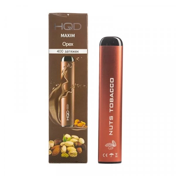 Купить HQD Maxim - Nuts (Орех), 400 затяжек, 20 мг (2%)