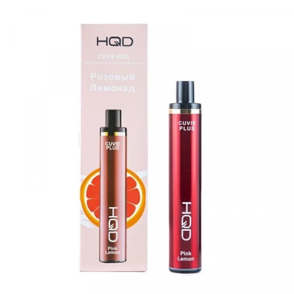 Купить HQD Cuvie Plus COPY - Pink Lemon (Розовый Лимонад), 1200 затяжек, 20 мг (2%)