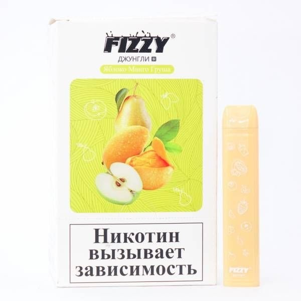 Купить FIZZY Джунгли - Яблоко Манго Груша, 700 затяжек, 20 мг (2%)