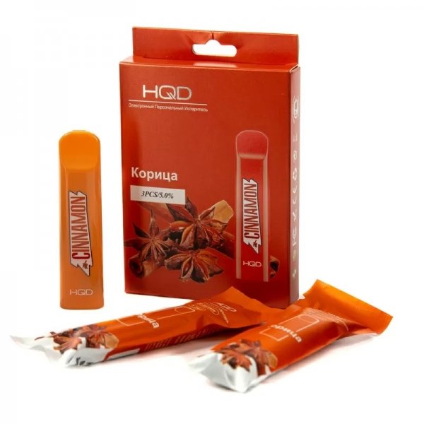 Купить HQD Cuvie - Cinnamon (Корица), 300 затяжек, 20 мг (2%)