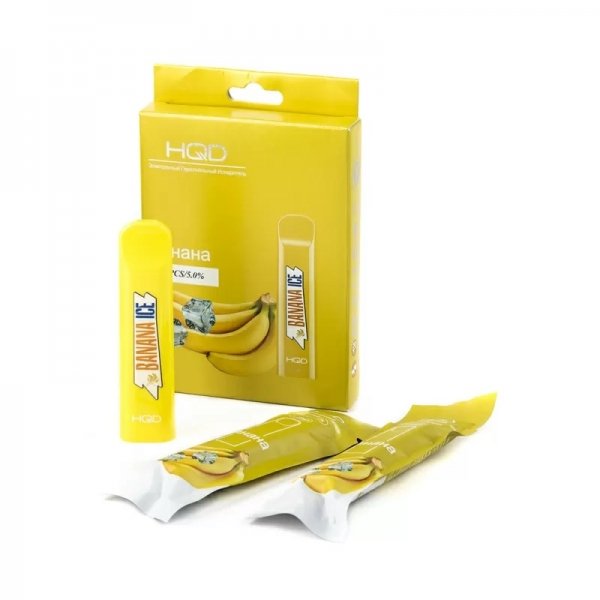 Купить HQD Cuvie - Banana (Банан), 300 затяжек, 20 мг (2%)