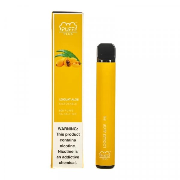 Купить Puff PLUS - Loquat Aloe (МУШМУЛА-АЛОЭ), 800 затяжек, 20 мг (2%)
