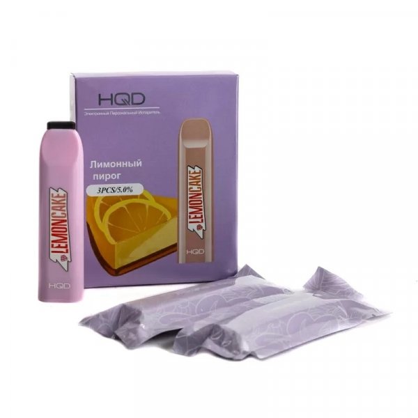 Купить HQD V2 - Lemon Cake (Лимонный Чизкейк), 300 затяжек, 20 мг (2%)