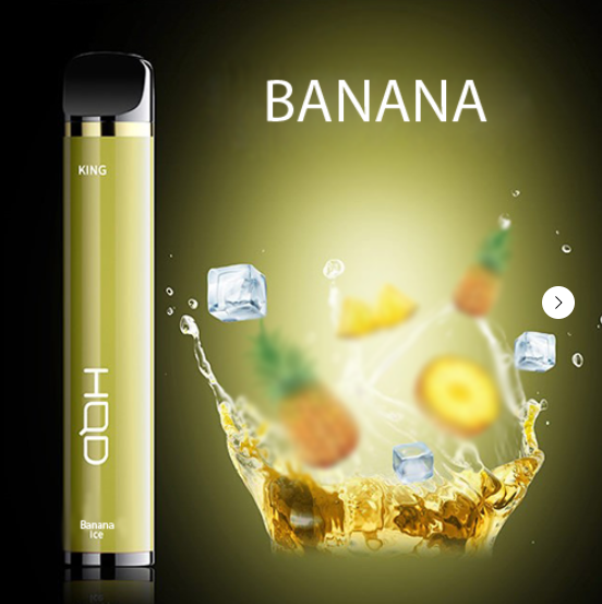 Купить HQD King ORIGINAL - Banana (Банан), 2000 затяжек, 20 мг (2%)
