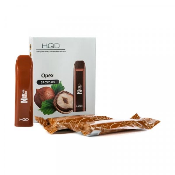 Купить HQD V2 - Nuts (Орех), 300 затяжек, 20 мг (2%)