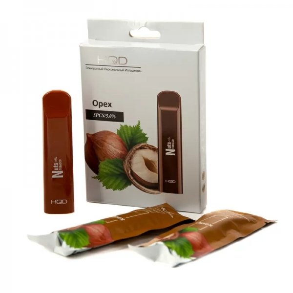 Купить HQD Cuvie - Nuts (Орех), 300 затяжек, 20 мг (2%)
